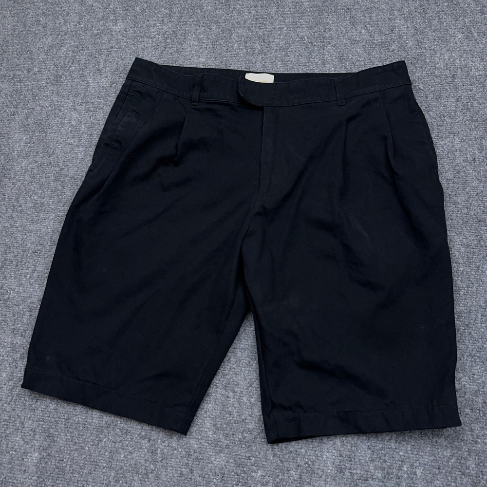 Aimé Leon Dore Double Pleated Short Men's XL Black 100% Cotton 10" Faded READ